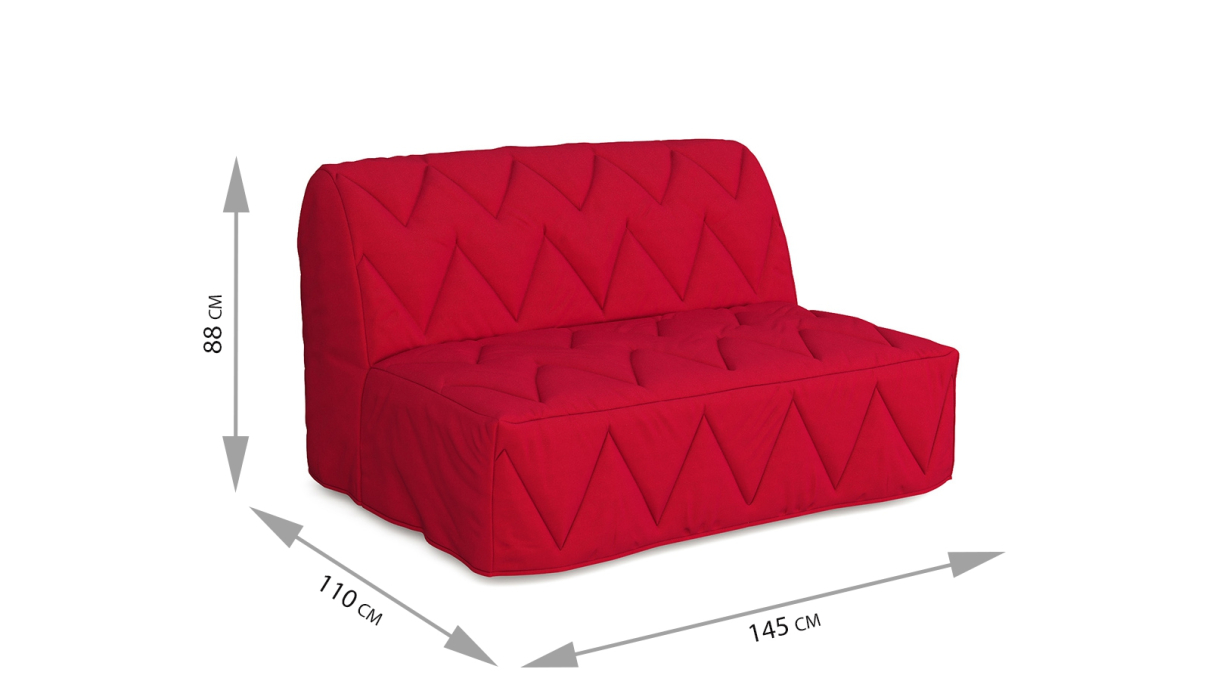 Маленькие диваны, Диван-кровать Вилли красный