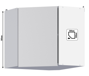 Леон шкаф навесной 1 дв 59х59 см