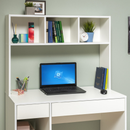 Стол компьютерный Комфорт 12.77 F, белый шагрень