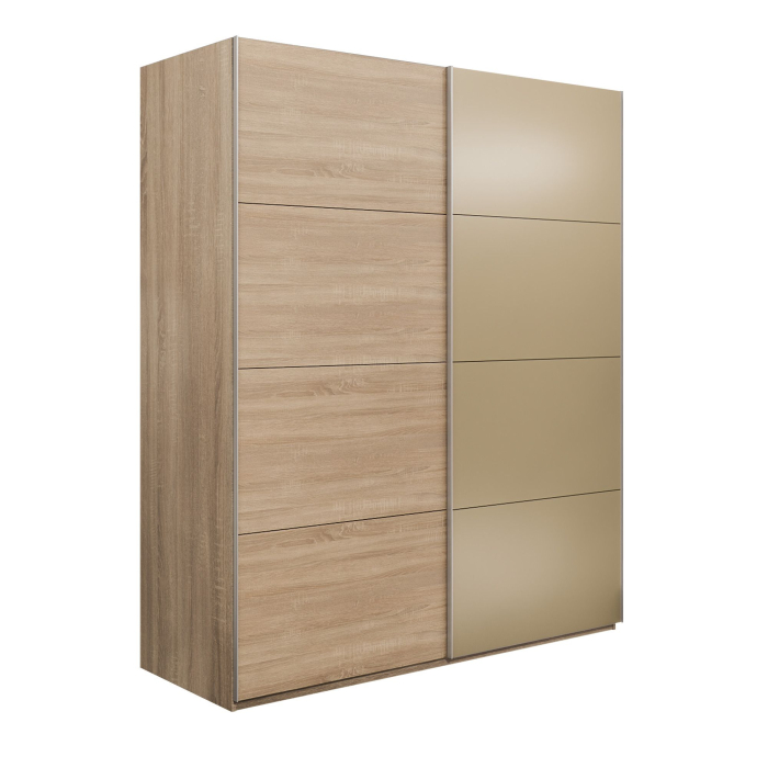 Шкафы-купе 2-х дверные, Шкаф-купе Эста 2-х дверный ДСП/Стекла фисташка/Доводчик 200х66х240