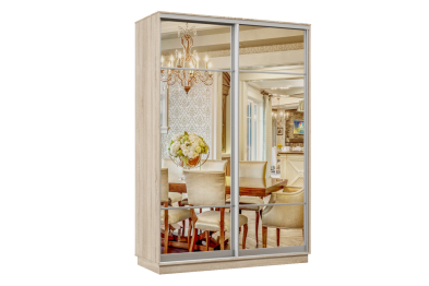 Шкаф-купе Премьер Лайт 02 Мини (11;11) двухдверный