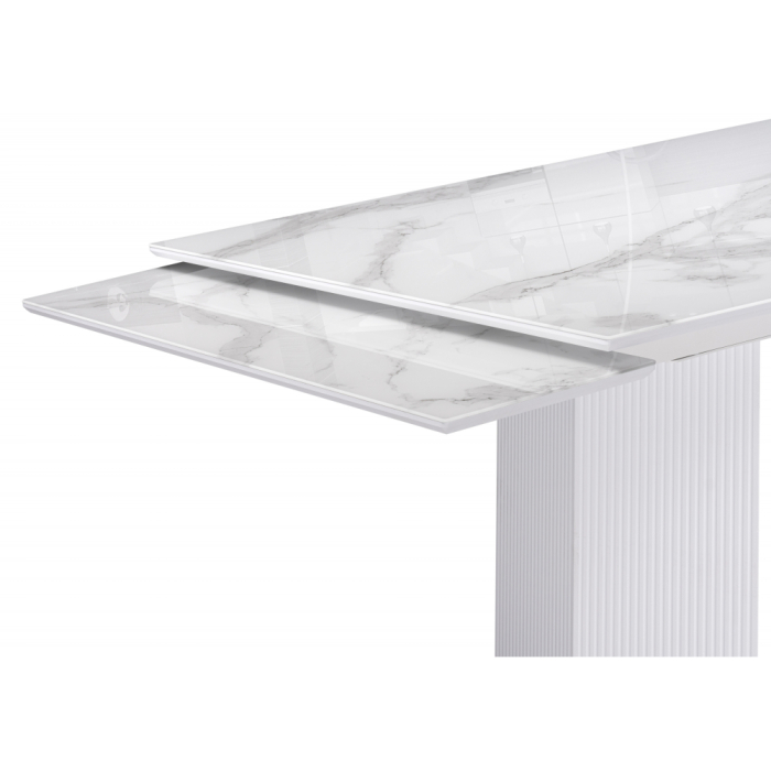 Обеденные столы, Стеклянный стол Монерон 200(260)х100х77