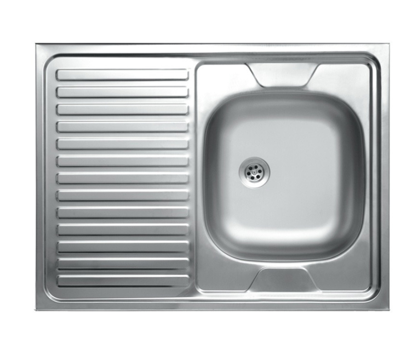 Кухонные мойки, Мойка накладная EC-220 60*80 чаша справа