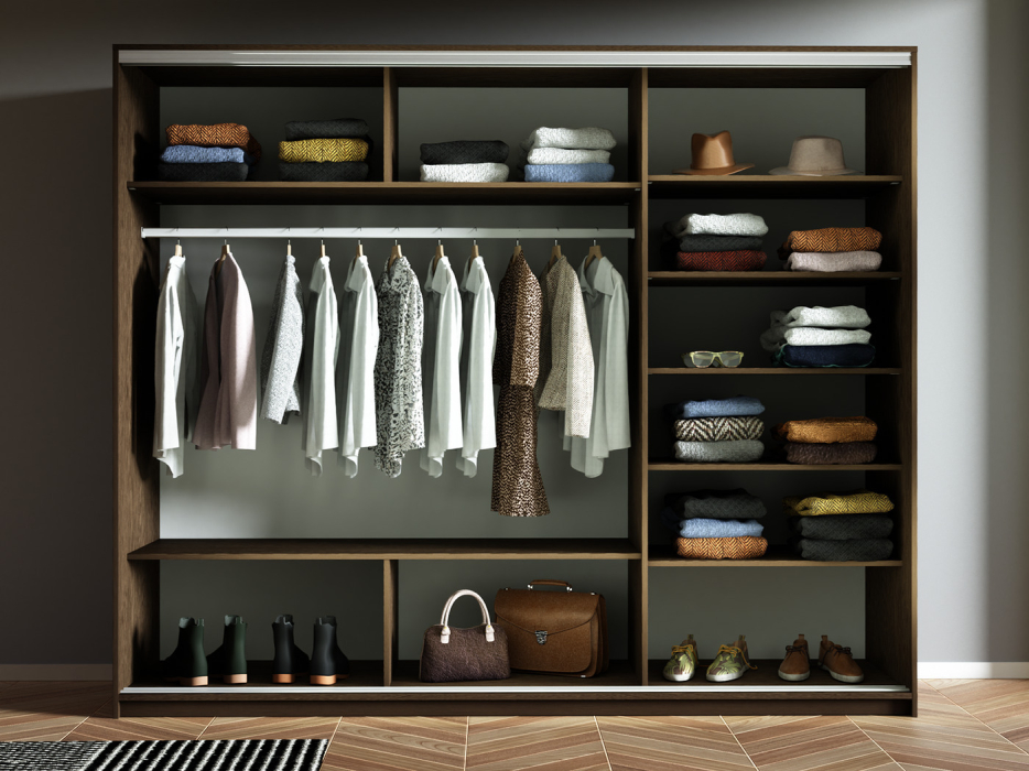 Шкафы-купе 3-х дверные, Шкаф-купе Прайм 3-х дверный Стекла пудра/Доводчики 210х57х230