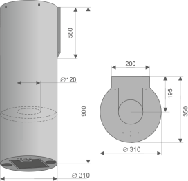 Кухонная вытяжка Konigin Beauty 31