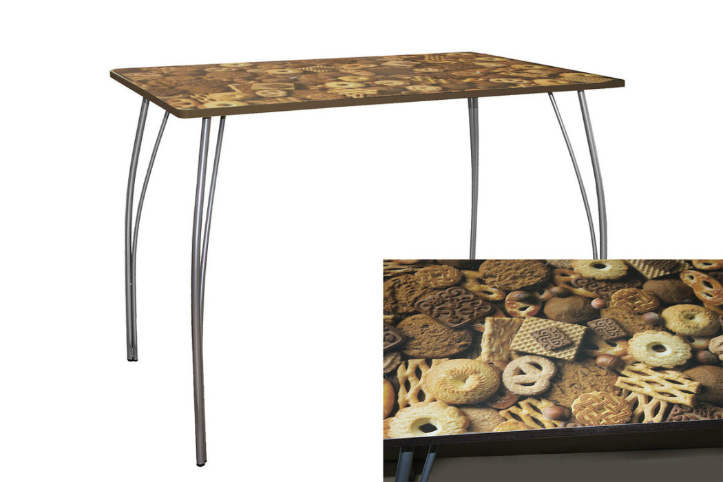 Обеденные столы, Стол обеденный с мет.ногами 900/600