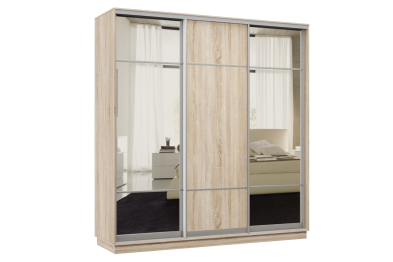 Шкаф-купе Премьер Лайт 21 (11;08;11) трехдверный