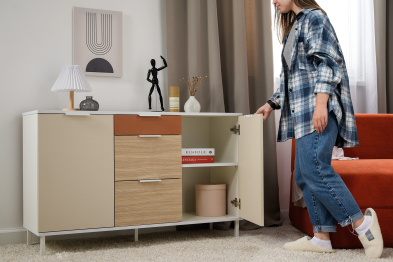 Комод Марвэл 16.234.02, белый, сатин, плэйн, безмолвная пустыня