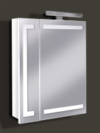 Шкафы с зеркалом, Шкаф зеркальный Дуглас 600 с подсв.