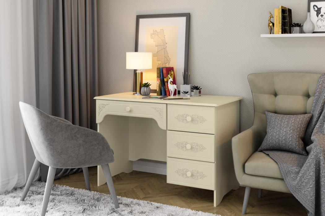 Прямые, Стол письменный правый Ассоль плюс АС-6