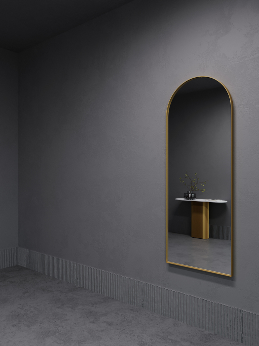 Зеркала в спальню, Зеркало рамное настенное в форме арки ARKIS M, 160*60 см
