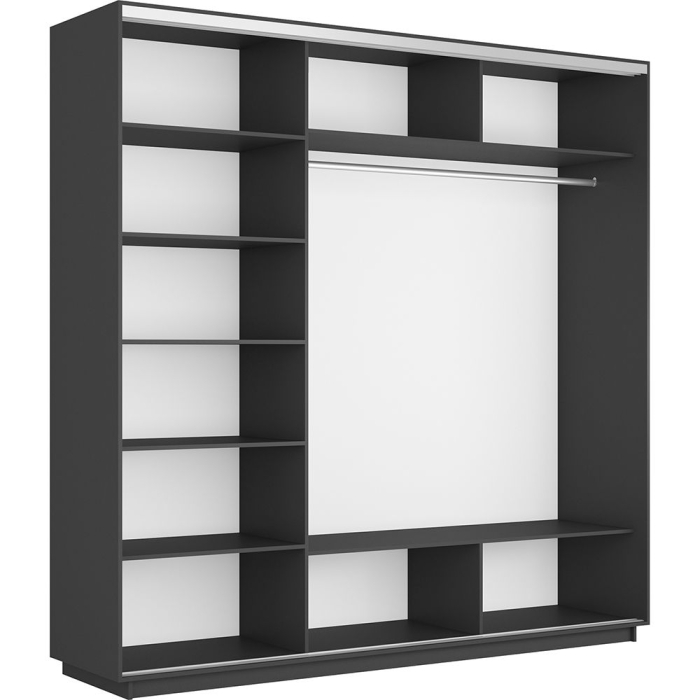 Шкафы-купе 3-х дверные, Шкаф-купе Экспресс 3-х дверный Фотопечать Шелк Стекла 180х60х240