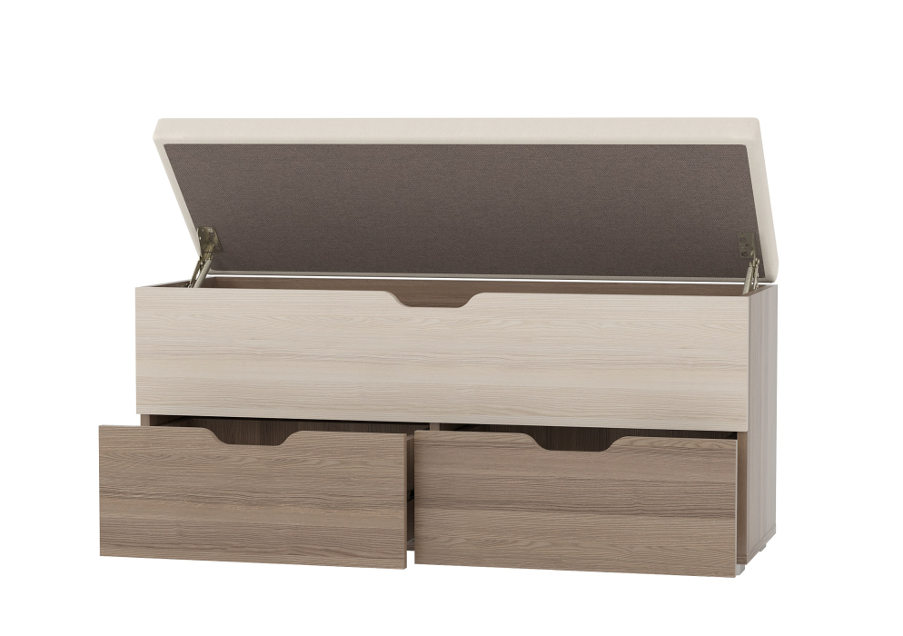 Тумба в прихожую с мягким сиденьем, Диван ФЛИНТ