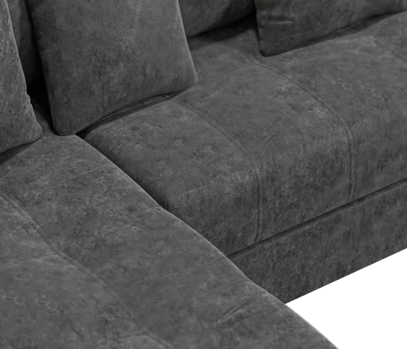 Диваны угловые в гостиную, Диван-кровать угловой еврокнижка Модерн Nordkisa,велюр