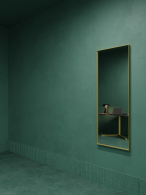 Зеркала в спальню, Зеркало в раме настенное прямоугольное HALFEO M Slim, 140*50 см