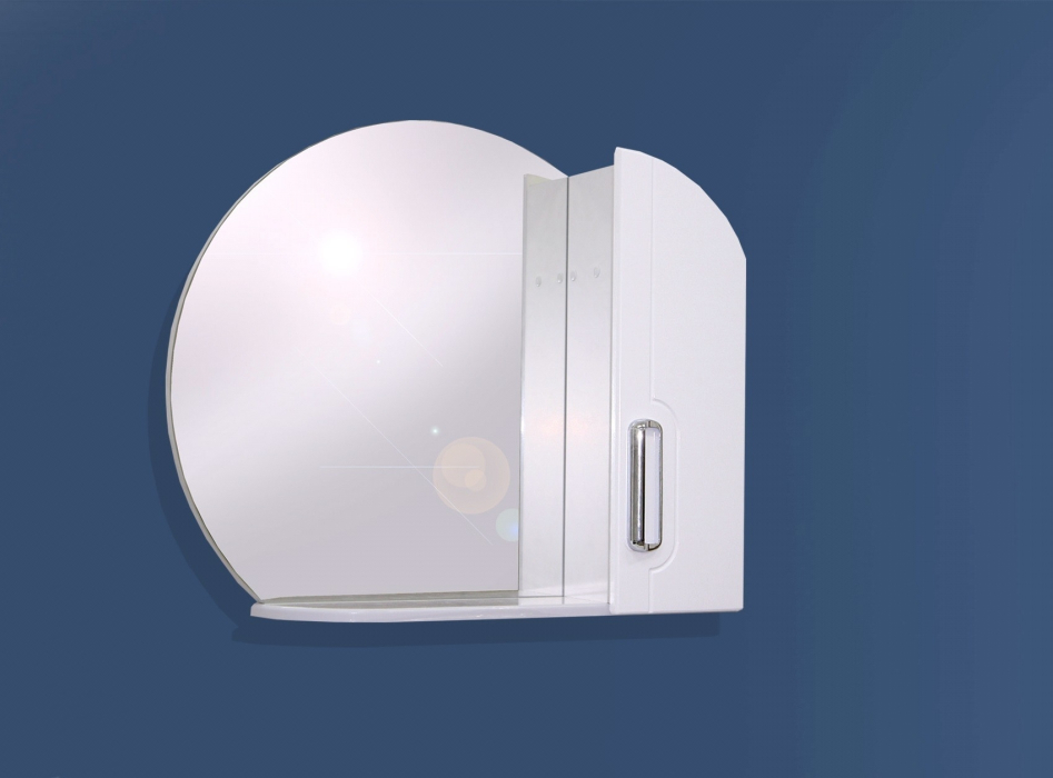 Шкафы с зеркалом, Шкаф зеркальный Франческо  750 (2) ПВХ