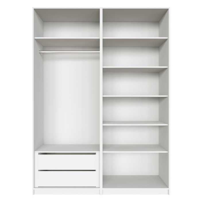 Шкафы распашные, Распашной шкаф Локер 800+800 с ящиками и полками справа