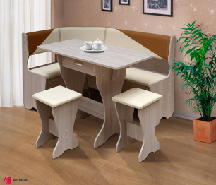 Кухонный уголок Уют-5, ЛДСП, кожзам