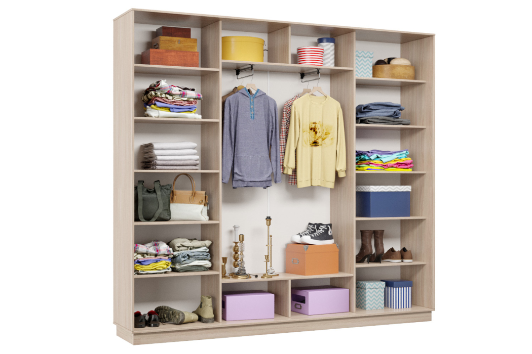 Шкафы-купе 3-х дверные, Шкаф-купе Премьер Лайт 61 (11;08;11) трехдверный