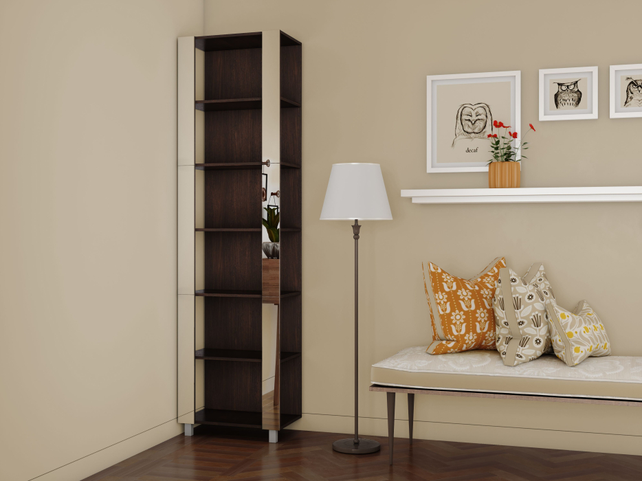 Открытые, Стеллаж модульный Универсальный 35х44х220 Зеркало