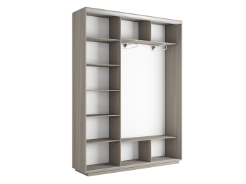 Шкаф-купе Экспресс Медиум (2 зеркала) трио 2200 x 2400 x 450