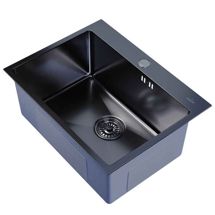 Кухонные мойки, Мойка настол.монтаж 60х45 (3,0) с сифоном