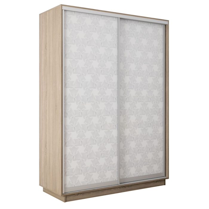 Шкафы-купе 2-х дверные, Шкаф-купе Экспресс 2-х дверный Фотопечать Калейдоскоп Стекла 140х45х240