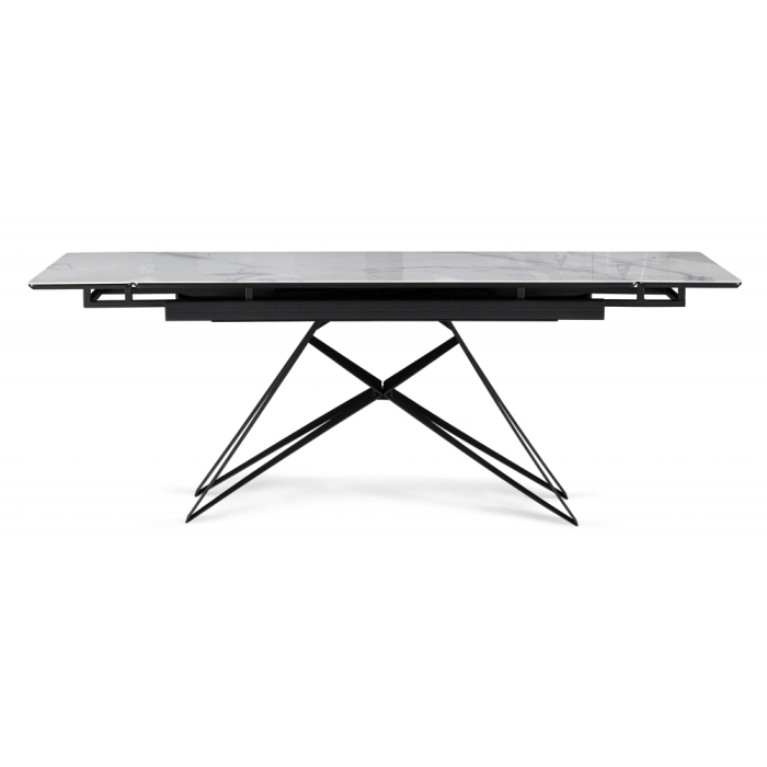 Обеденные столы, Стеклянный стол Блэкберн new 140(200)х80х75