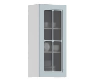 MODERN шкаф навесной со стеклом 1 дв 40х92 см