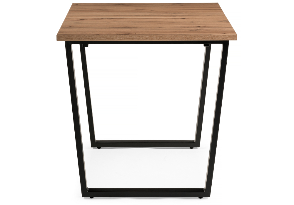 Обеденные столы, Стол деревянный раскладной Лота Лофт 120 25 мм (матовый черный)