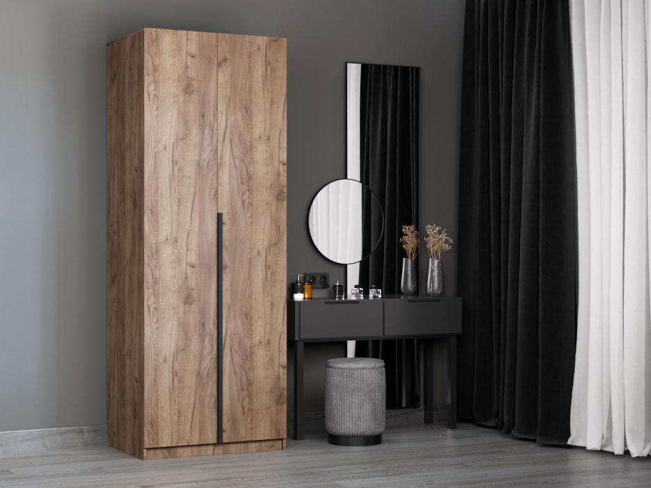 В спальню, Шкаф Локер 2-х дверный (Гармошка) доп. полки + модуль