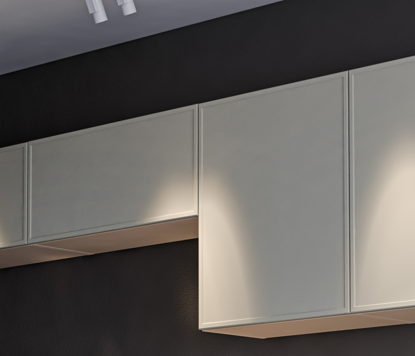 Кухонные гарнитуры, Кухонный гарнитур Регина Квадро Песочный / Латте 2,8 м