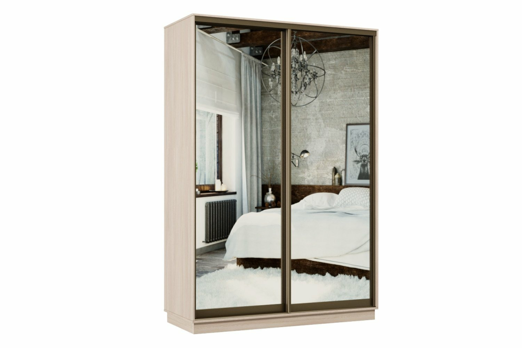 Шкафы-купе, Шкаф-купе Премьер 10 ясень шимо светлый