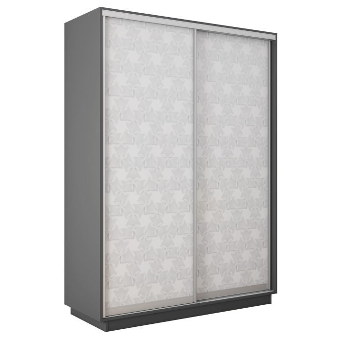 Шкафы-купе 2-х дверные, Шкаф-купе Экспресс 2-х дверный Фотопечать Калейдоскоп Стекла 140х60х240