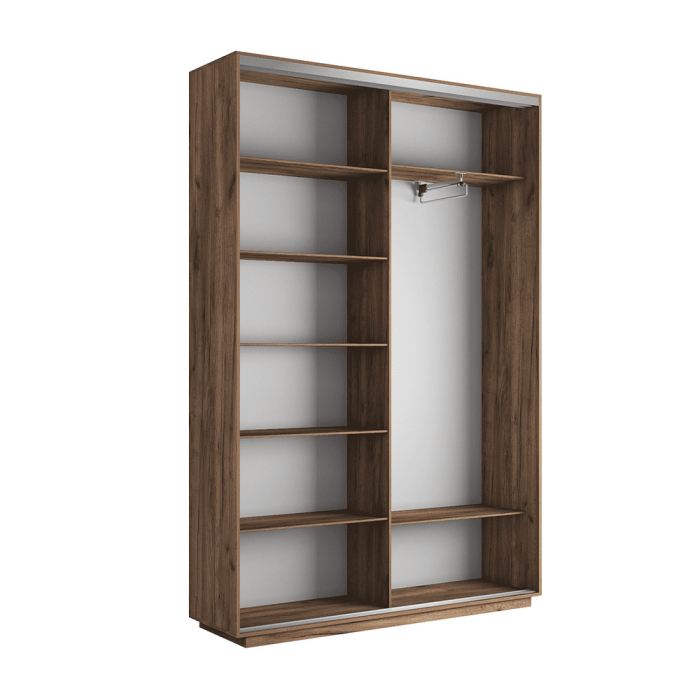 Шкафы-купе 2-х дверные, Шкаф-купе Экспресс 2-х дверный Фотопечать Ленты Стекла 120х45х240