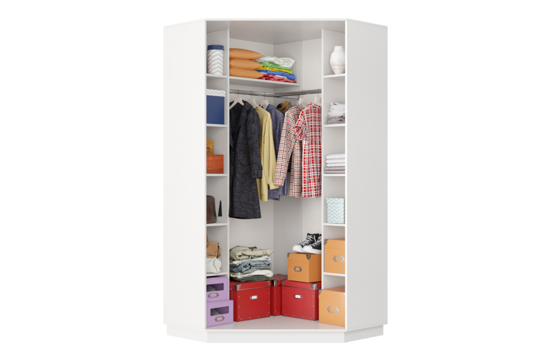 Угловые шкафы, Шкаф-купе Премьер Лайт 71 угловой (08;08) двухдверный