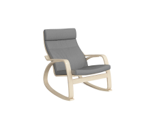 Кресла-качалки, Кресло-качалка Липари Натурал — темносерый