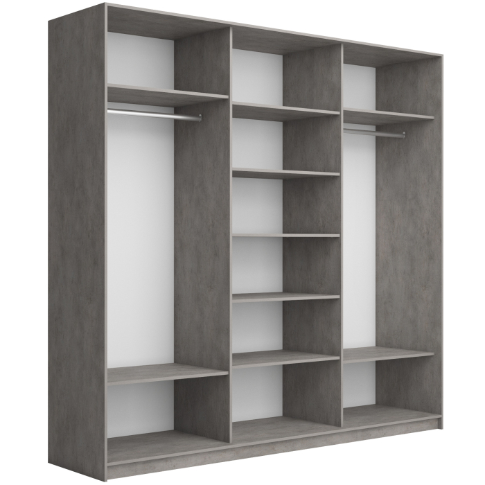 Шкафы-купе 3-х дверные, Шкаф-купе Прайм Широкий 3-х дверный Стекла фисташка/ДСП/Доводчики 240х57х230