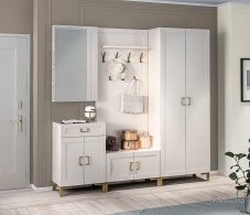 Прихожие, Прихожая Ассоль Кашемир серый/МДФ Кашемир