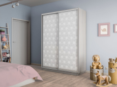 Шкафы-купе 2-х дверные, Шкаф-купе Экспресс 2-х дверный Фотопечать Калейдоскоп Стекла 140х45х220