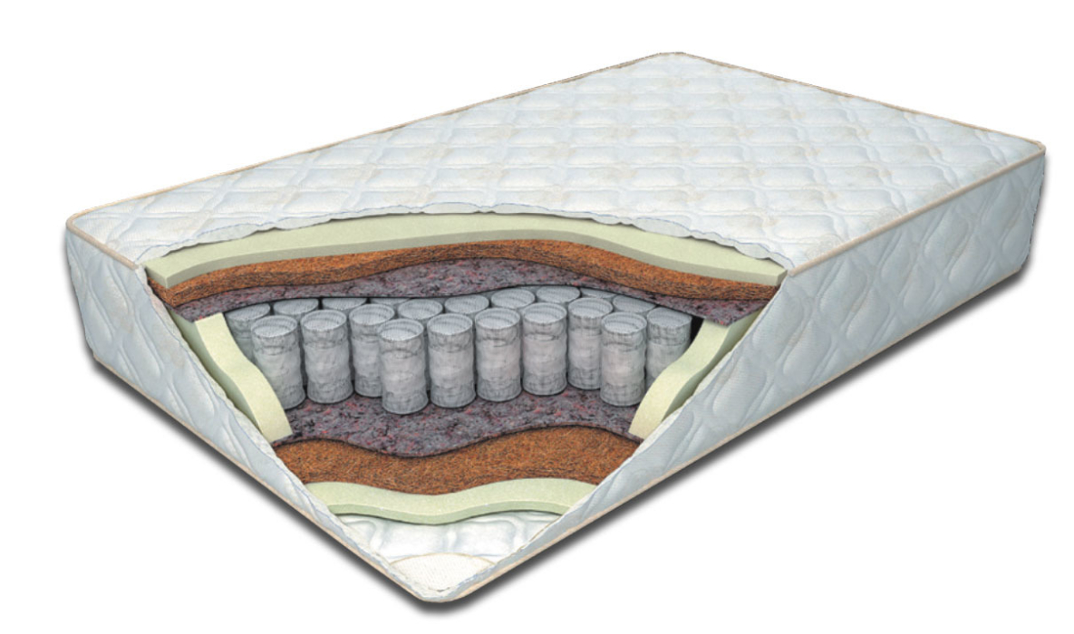 Матрасы, ЭКСПЕРТ Матрас Стандарт Спринг кокос 1 см,поролон 1,5 см 1800*2000