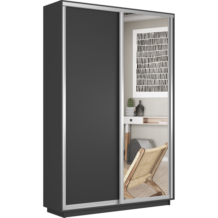 Шкафы-купе 2-х дверные, Шкаф-купе Экспресс Медиум дуо 2400 x 1600 x 450