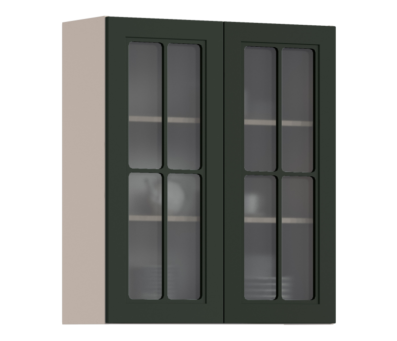 MODERN, MODERN шкаф навесной со стеклом 2 дв 80х93 см