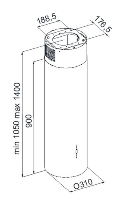 Вытяжки, Кухонная вытяжка Konigin Pasio Glass 31