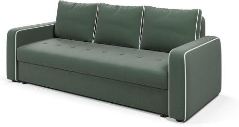 Диван-кровать прямой Атланта с кантом еврокнижка,велюр