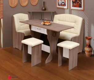 Кухонный уголок Уют-7, ЛДСП, кожзам