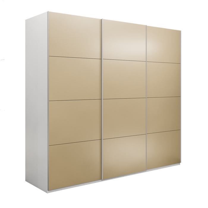 Шкафы-купе 3-х дверные, Шкаф-купе Эста 3-х дверный Стекла фисташка/Доводчик 300х66х240