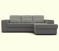 Диваны угловые в гостиную, Угловой диван ЭДИНБУРГ с оттоманкой правый шенилл