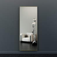 Зеркала в спальню, Напольно-настенное зеркало в раме GENGLASS HALFEO SLIM XL