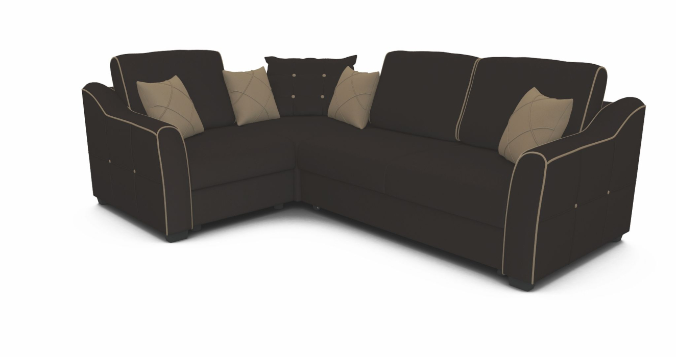 Диваны угловые в гостиную, Угловой диван-кровать Адонис велюр